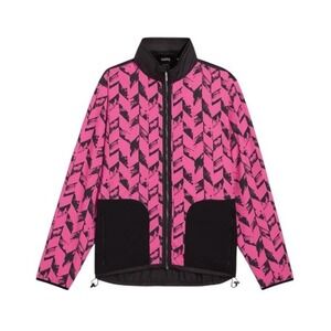 GSTQ Reversible Jacket Pink Black Herringbone Men's XS / Woman's L